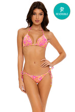 WILD SWEETHEART - Triangle Top & Wavy Ruched Back Tie Side Bottom • Multicolor