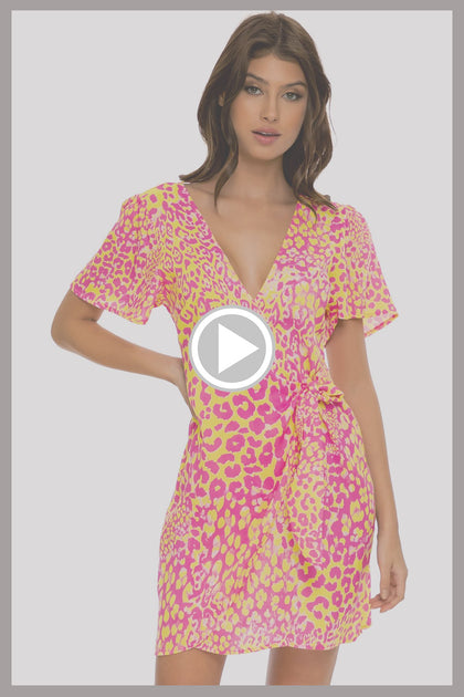 WILD SWEETHEART - Wrap Mini Dress • Multicolor