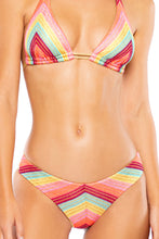 MUSE FEELS - Triangle Halter Top & Full Ruched Back Bottom • Multicolor