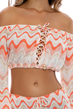 SKY WAVES - Crop Top & Beach Pant • Multicolor
