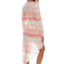 SKY WAVES - V Neck Open Tunic