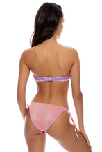MIAMI SUNSETS - Underwire Push Up Bandeau Top & Seamless Full Tie Side Bottom • Multicolor