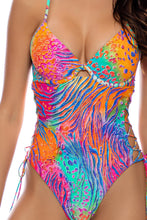 WILD WATERS - Peek A Boo Underwire One Piece Bodysuit • Multicolor