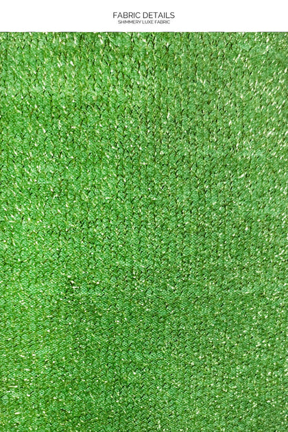 STARDUST - Stitch Triangle Top & Stitch Wavy Back Ruched Brazilian Bottom • Lime