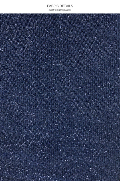 STARDUST - Underwire Top & High Leg Brazilian Bottom • Midnight Blue