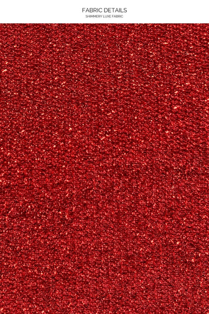 STARDUST - Free Form Bandeau & High Leg Brazilian Bottom • Red Digital Presentation