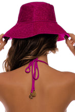 STARDUST - Wide Brim Bucket Hat • Magenta