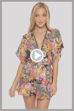 FOREVER YOURS - Playera V Neck Dress • Black