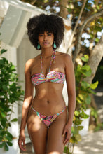 MIAMI BOUND - Ruched Halter Bandeau & Brazilian Bottom • Multicolor Digital Presentation