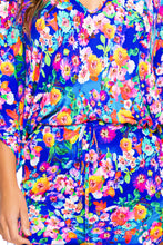 WATER BLOSSOMS - Cabana V Neck Dress • Multicolor