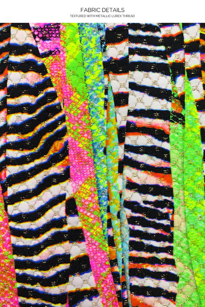 LULI DISCO - Deep V Monokini • Multicolor