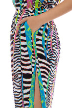 LULI DISCO - Strapless Ruffle Jogger Jumpsuit • Multicolor