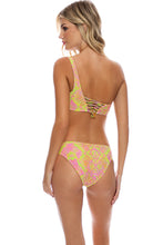 BORN TO BE WILD - One Shoulder Lace Back Top & Lace Up Full Bottom • Multicolor