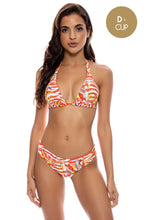 LOVE ME WILD - Triangle Halter Top & Seamless Full Ruched Back Bottom • Multicolor