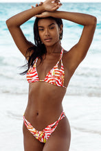 LOVE ME WILD - Cut Out Triangle Top & Zig Zag Cut Out High Leg Brazilian Bottom • Multicolor Campaign