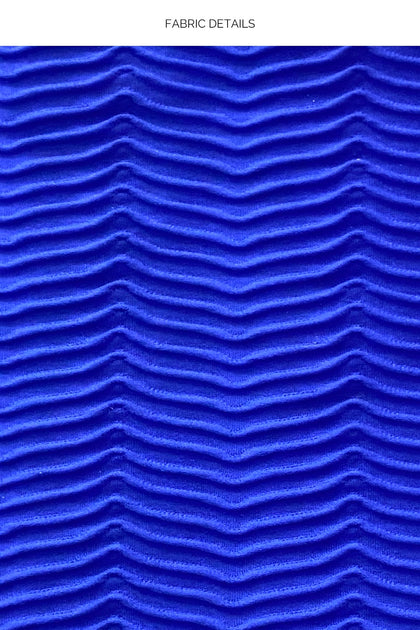 HOT TROPICS - Triangle Halter Top & Seamless Full Tie Side Bottom • Electric Blue