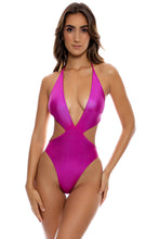 BABES JUST WANT SUN - Deep V Monokini • Ruby