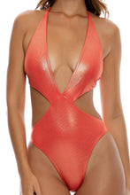 BABES JUST WANT SUN - Deep V Monokini • Amber