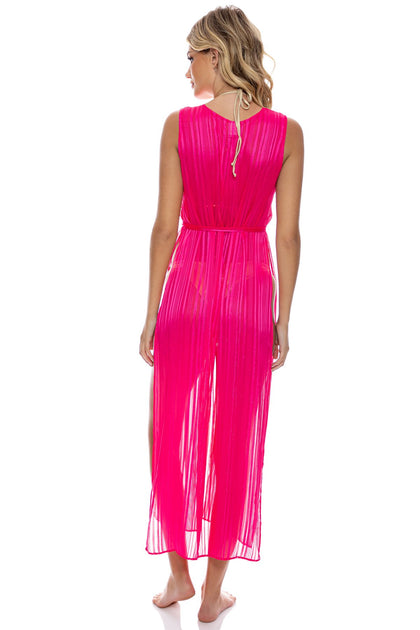 RUN THE SHOW - Open Slit Tunic • Fuchsia