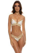 LULI LUX - Underwire Top & Banded High Leg Bottom • Gold
