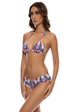 MARACUYA KISSES - Triangle Halter Top & Boy Short Bottom • Multicolor