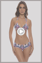 MARACUYA KISSES - Triangle Halter Top & Boy Short Bottom • Multicolor