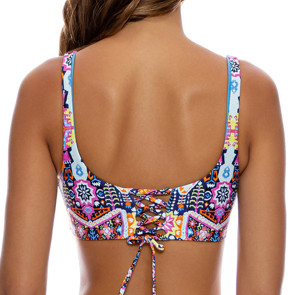 MARACUYA KISSES - Scoop Neck Cut Out Top