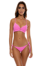 BEACH FUZZ - Underwire Top & Seamless Full Tie Side Bottom • Bubble Gum