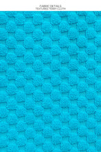 BEACH FUZZ - Spaghetti Strap Short Romper • Daydream Blue