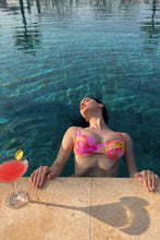 RETRO DREAM - Wide Strap Balconette Top & High Leg Brazilian Bottom • Multi Pink Campaign