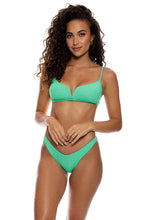 STARLIGHT - V Splice Bralette & High Leg Brazilian Bottom • Mint