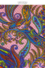 PINKIN' ABOUT YOU - Gold V Ring Bandeau Top & High Leg Brazilian Bottom • Multicolor