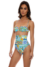 AMALFI - Sweetheart Balconette & High Waist Corset Bottom • Multicolor