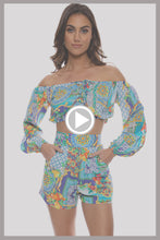 AMALFI - Crop Top & Shorts • Multicolor