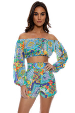 AMALFI - Crop Top & Shorts • Multicolor