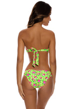 TI AMO - Ruffle Trim Bandeau Top & Seamless Full Ruched Back Bottom • Radiant Yellow