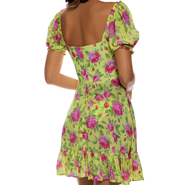 TI AMO - Ruched Square Neckline
Dress