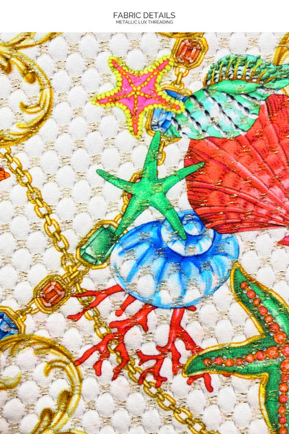 IL MARE - Mini Ring Bandeau Top & Seamless Reversible Full Tie Side Bottom • White