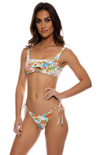 IL MARE - Mini Ring Bandeau Top & Seamless Reversible Full Tie Side Bottom • White