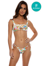 IL MARE - Mini Ring Bandeau Top & Seamless Reversible Full Tie Side Bottom • White