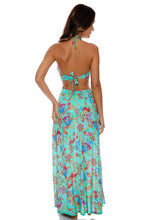 IL MARE - Bandeau Ring Cut Out Dress • Aqua