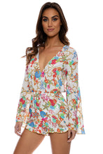 IL MARE - Bell Sleeve Romper • White