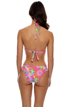 VIVI IL MOMENTO - Triangle Halter Top & Seamless Full Ruched Back Bottom • Multicolor