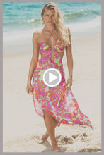 VIVI IL MOMENTO - Drawstring Cut Out Long Dress • Multicolor