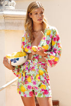 LIMONCELLO - Tie Front Crop Top & Tie Waist  Shorts • Multicolor