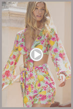 LIMONCELLO - Tie Front Crop Top & Tie Waist  Shorts • Multicolor