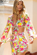 LIMONCELLO - Tie Front Crop Top & Tie Waist  Shorts • Multicolor