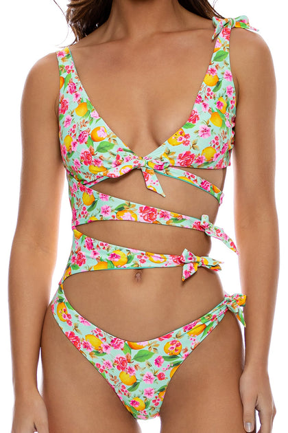 LIMONCELLO - Knot Bow Tie Side One Piece • Multicolor
