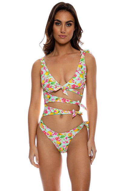 LIMONCELLO - Knot Bow Tie Side One Piece • Multicolor