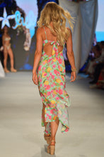 LIMONCELLO - Peek-a-boo Tie Back Maxi Dress • Multicolor Runway